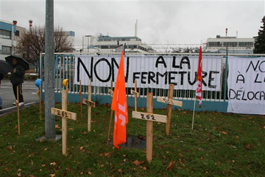 Clariant-Beschäftigte in Frankreich im Streik